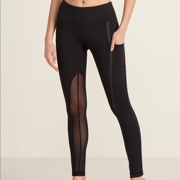 •VINA• HIGH QUALITY BLACK POCKET MESH LEGGINGS - Picture 3 of 7